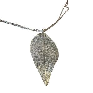 3/$20 💜 Gold Leaf 🍃Necklace Nature Boho Hippie Retro